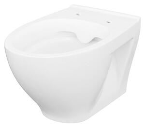 Camargue New York Stenski WC 2.0 (Izpiranje brez roba, Brez posebne glazure, Oblika splakovanja: Globok, Položaj straniščne odprtine: Vodoravno, Bele
