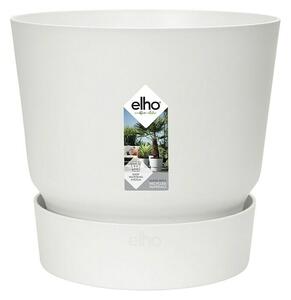 Elho Cvetlični lonec Greenville (Zunanje dimenzije (Ø x V): 30 x 27,8 cm, Plastika, Bele barve)