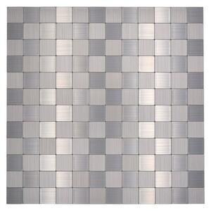 Samolepilni mozaik SAM 4MM25 (30,5 x 30,5 cm, Kovina, Srebrne barve)