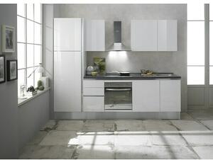 Marinelli Cucine Predsestavljena kuhinja Giulia (Širina: 275 cm, Bele barve, Z električnimi napravami, Videz delovne plošče: Marmorni videz, Spüle des