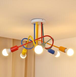LED Otroški lestenec OXFORD 5xE27/15W/230V