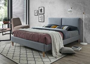 Oblazinjena postelja ACOMA 160 x 200 cm siva