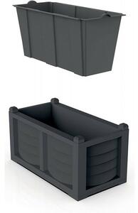 Bama Velik sadilnik s posodo za setev Arredoantracit, 79 x 35 x 37 cm