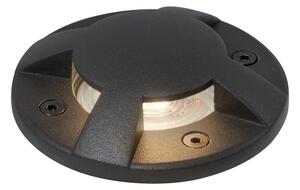 Moderno talno mesto črno GU10 50mm 4-svetlobni učinek IP65/IP67 - Cellar