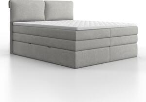 Bessagi Home Postelja Boxspring Mosamo, 180x200, Svetlo Siva