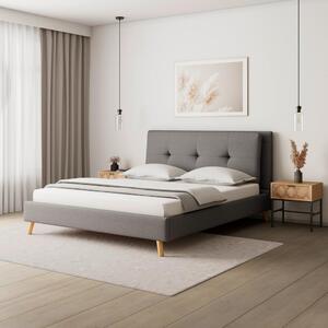 Bessagi Home Oblazinjena Postelja Camilla, Siva, 180x200