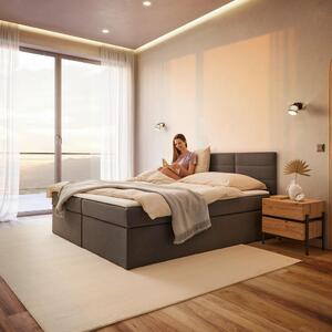 Bessagi Home Postelja Boxspring Lisa, Temno Siva, 180x200