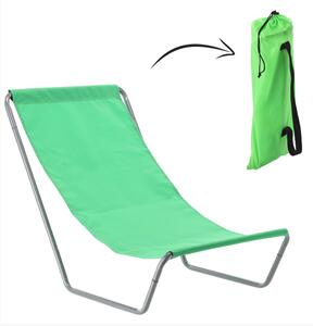 Zložljivi ležalnik za plažo - zelen