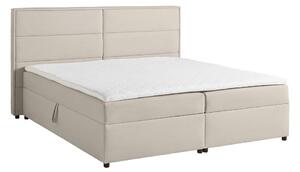 Bessagi Home Postelja Boxspring Kiara, Bež, Z Nadvložkom, 180x200