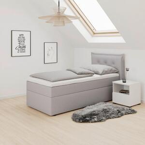 Bessagi Home Postelja Z Vzmetnico Polo, Siva, Nadvložek, 90x200
