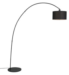 Modern Arc Lamp Black with Shade - Vinossa