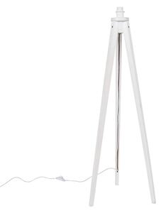 Rustikalna stoječa svetilka s trojno nogo bela - Tripod Classic