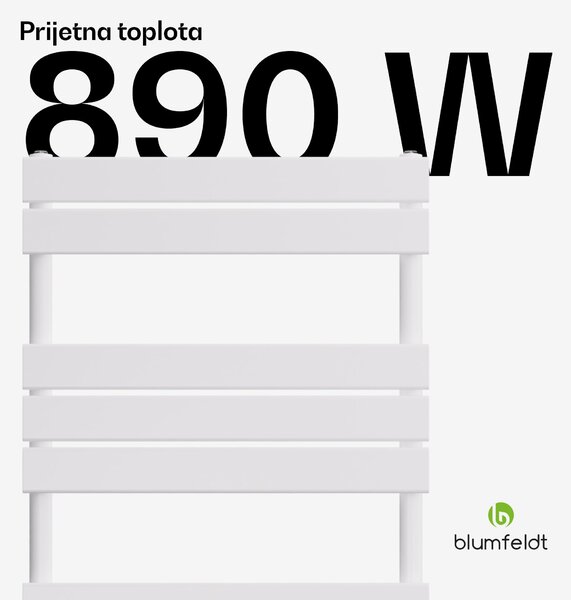 Blumfeldt Fairmont Radiator, 60 x 180 cm, stenska namestitev, sodoben dizajn, topla voda