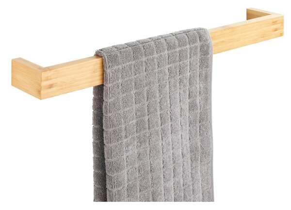 Bambusovo stensko držalo za brisače Wenko Light, širina 60 cm