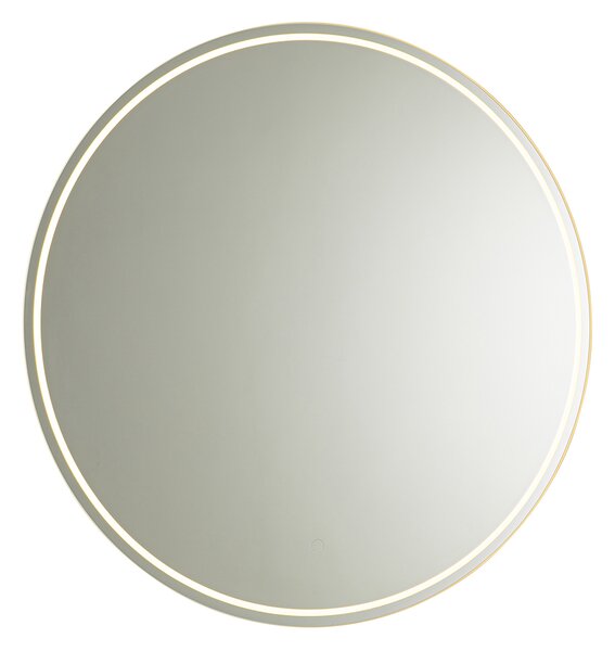 Sodobno kopalniško ogledalo 80 cm z LED in dotikalnim zatemnilnikom - Sebas