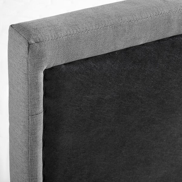 Bessagi Home Postelja Boxspring Melina, Siva, Z Nadvložkom, 140x200
