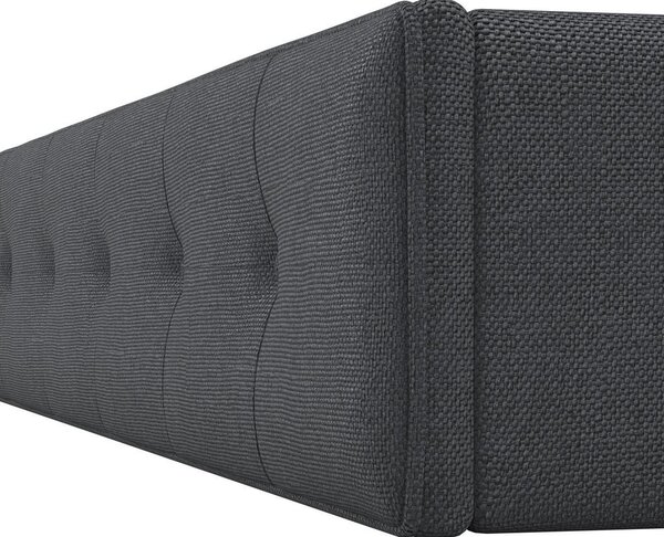 Bessagi Home Oblazinjena Postelja Julie, Temno Siva, 180x200, Predal